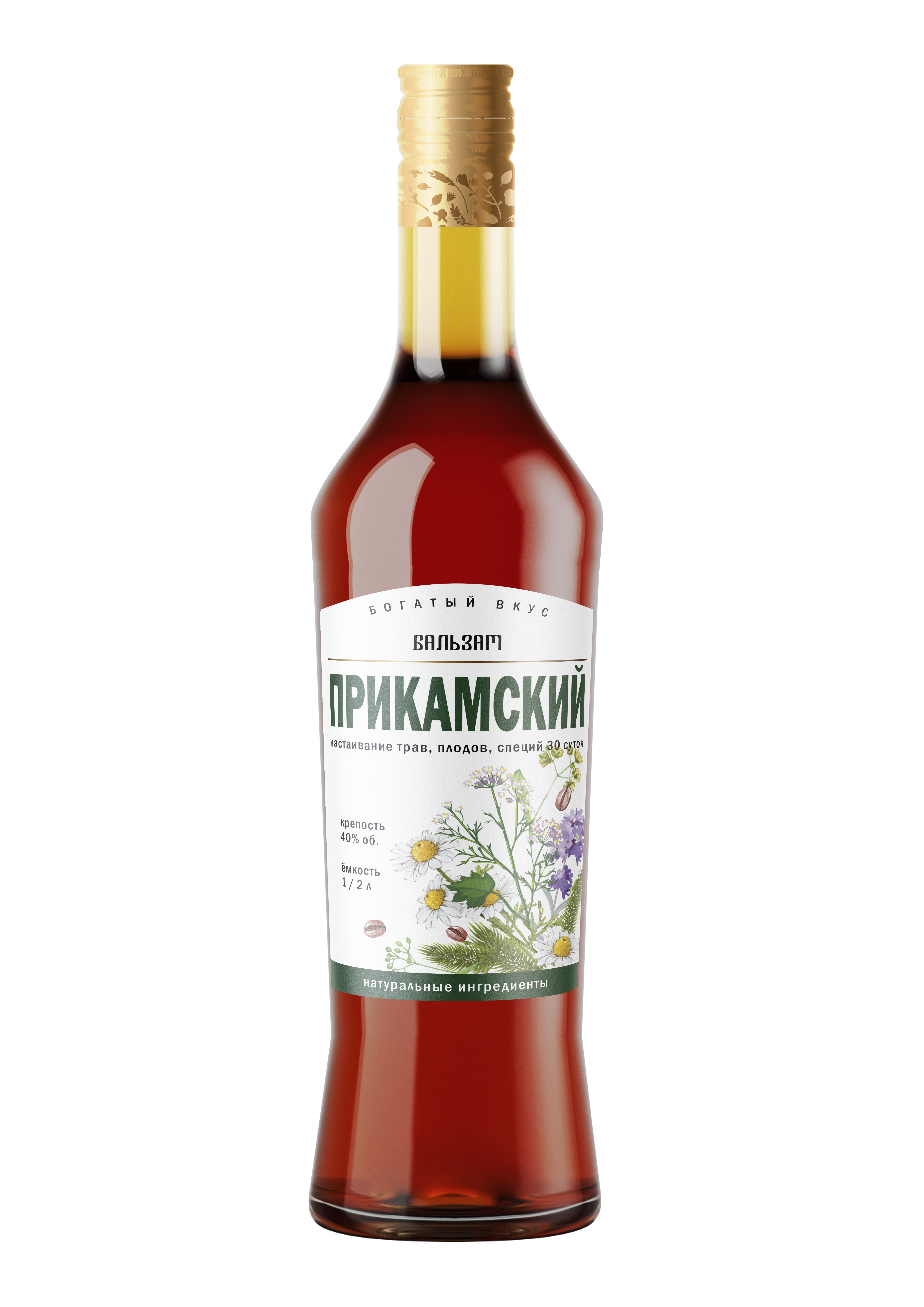 卡马河沿岸草药酒 (Balsam Prikamskiy) - 0.5 L : 卡马河沿岸草药酒 (Balsam Prikamskiy)